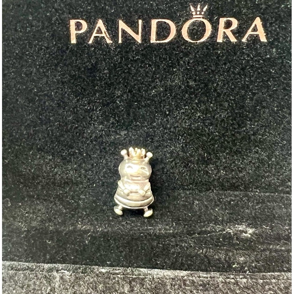 Authentic Pandora Sterling Silver 925 & 14K Gold Queen Bee Charm 790227 Retired